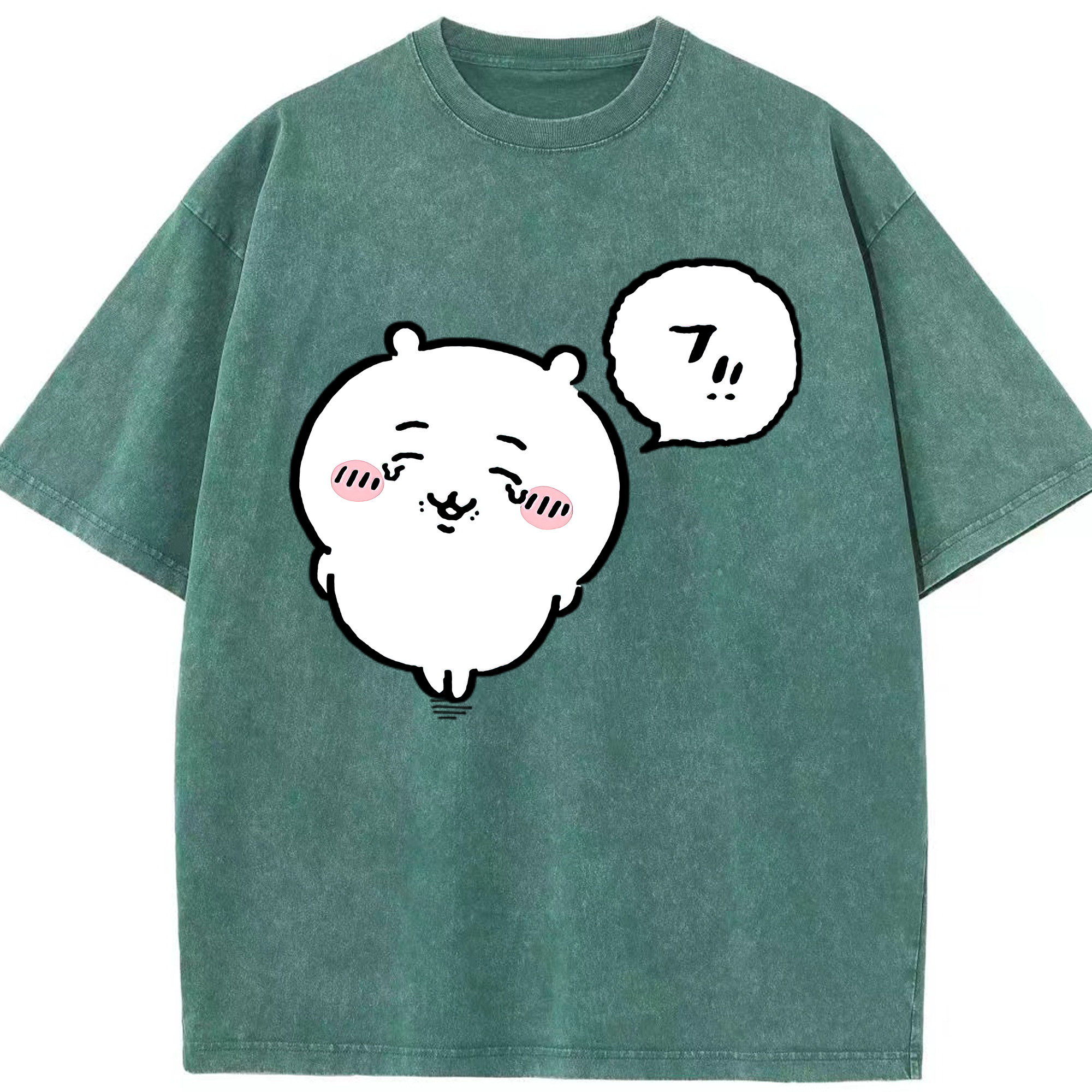 （画像用） ちいかわ ちいかわ Chii-kawa chiikawa 綿100% ヴィンテージ風 半袖Tシャツ（フロントプリント）